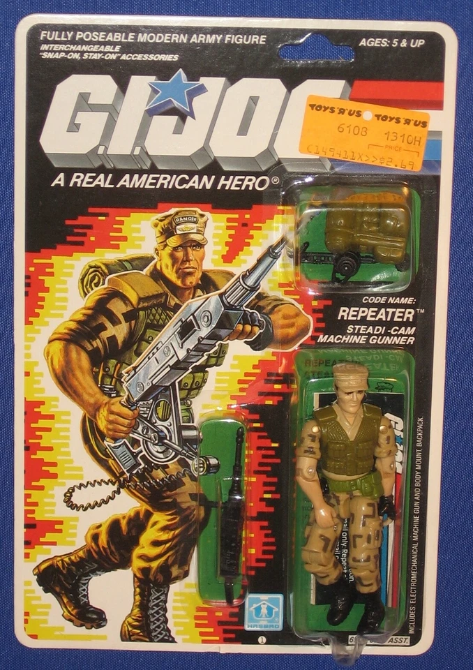 Vintage 1988 Hasbro Gi Joe - Repeater V1 Original Action Figure MOC