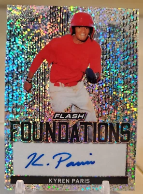 KYREN PARIS 2019 Leaf Disco Refractor Auto Card Autograph Rookie #FF2-KP1 RC SP - Image 1 of 3