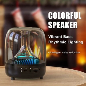 Portable Wireless Stereo Speaker Surround Sound Subwoofer Box Colorful Light A++ - Afbeelding 1 van 10