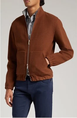 Eleventy Platinum Reversible Wool Bomber Jacket Size 40 RETAIL $2895 #237 - Image 1 of 4