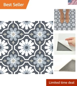 Stylish Water Resistant Peel and Stick Vinyl Tiles - 10-Pack for Home Floors - Picture 1 of 9