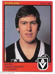 1982 Scanlens (170) Mark HANNEBERRY Collingwood ++++ - Picture 1 of 1
