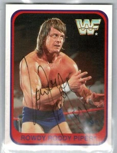Rowdy Roddy Piper signed 1991 Merlin WWF autographed! Italian Authentic! 12714 - Picture 1 of 1