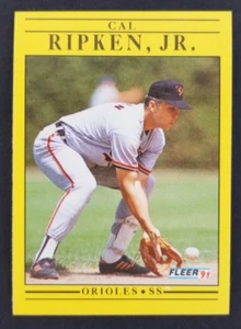 Cal Ripken Jr. 1991 Fleer Baseball Card #490 (NM) - Picture 1 of 2