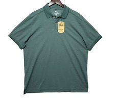 New! TOMMY BAHAMA Buccaneer Green/Teal Short Sleeve Polo Shirt Men's Medium