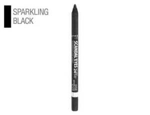 Rimmel Scandal'Eyes Waterproof Kohl Kajal Eyeliner 002 Sparkling Black - Picture 1 of 1