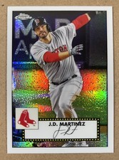 JD MARTINEZ 2021 TOPPS SERIES 1 BASEBALL 1952 CHROME REDUX #TC52-12 RED SOX