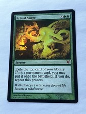 MTG ** PRIMAL SURGE ** FOIL ** NM Near Mint ** Avacyn Restored ** MAGIC