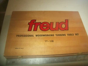Boxed Set Of 8 Lightly Used Freud Wood Turning Chisels 16 1/2" Long Made Italy - Imagen 1 de 7