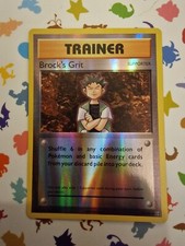Pokemon Card XY Evolution Reverse Holo TCG Card - Brock's Grit 74/108