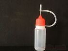 50Pcs Multicolor Cap Empty Plastic Squeezable Liquid Dropper Bottles Needle Tip