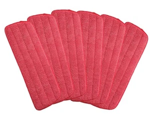 Microfiber Mop Pads for Wet/Dry Mop Floor Cleaning Pad Fit All Spray Mops (6 ... - Picture 1 of 5
