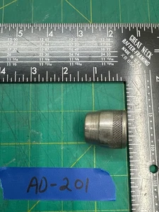 Vintage 3/4" Chrome Knurled Shallow HEX Socket 6 Point 1/2" Drive, Made in USA - Picture 1 of 4