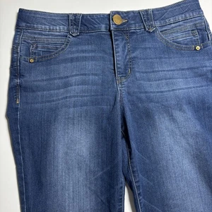 Democracy Ankle Skimmer Rollmanschette Ab Solution blaue Damenjeans Größe - 10 - Bild 1 von 11