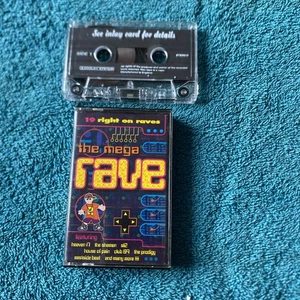 The Mega Rave Cassette Tape, Rare, Vintage, 19 Right On Raves - Picture 1 of 6