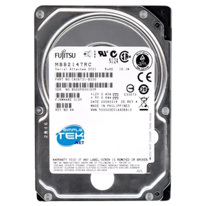 FUJITSU MBB2147RC 146gb 10k RPM SAS 2,5 " SFF Hard Disk Disc ! Refurbished - Picture 1 of 4