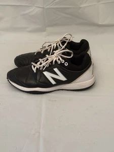 NEW BALANCE Fusev2 Turf Softball Baseball Athletic Shoes Black White W's 7 - Picture 1 of 14