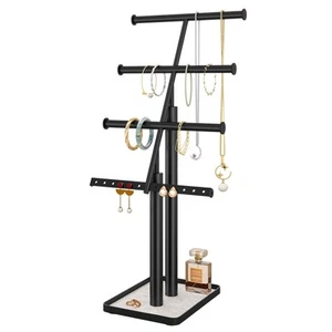 Jewelry Organizer Stand, Metal Jewelry Tree Holder for Necklace Bracelet Earr... - Picture 1 of 7