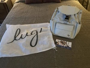 Lug Wiffle Satin Luxe Vegan Leather Backpack Pebble NWT  - Picture 1 of 6