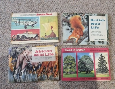 Tea cards Brook Bond 4 Albums Incomplete About 190 cards - Image 1 of 3