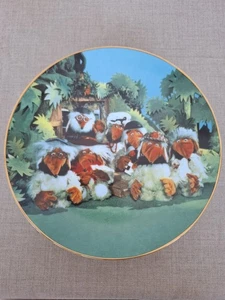 Placa 'The Wombles' adornada en oro de 22 quilates 8" Danbury Mint edición limitada certificada - Imagen 1 de 7