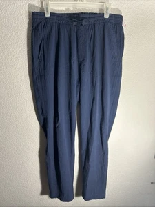 Todd Snyder Seersucker Navy Blue Jogger Drawstring Pants Men’s Size Medium - Picture 1 of 9