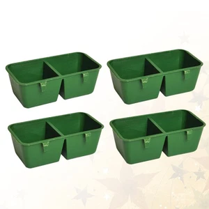 10 Pcs Cockatiel Feeding Bowls Parrot Food Dishes for Cage Birds Double - Picture 1 of 11