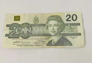 $20 Canada  1991 Ottawa Banknote  Queen Elizabeth Circulated Serial # IG0602826 - Picture 1 of 7