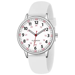 Nurse Watch for Women Waterproof Analog Silicone Watch with Second Hand Nursing - Picture 1 of 6