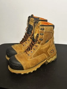 Timberland Pro Men's Boondock 8" Composite Toe Waterproof Work Boot Size 9 Wheat - Picture 1 of 11