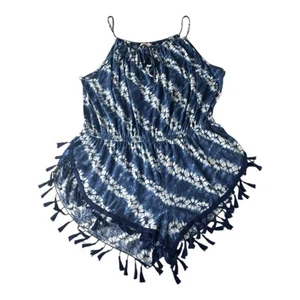 Victorias Secret Short Tie Romper one Piece Floral Summer Beach Sz Large - Picture 1 of 10