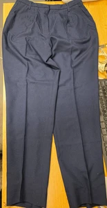 Used USN US Navy Women's Slacks Pants Service Blue Utility Size 12WR DP-10069 - Picture 1 of 10