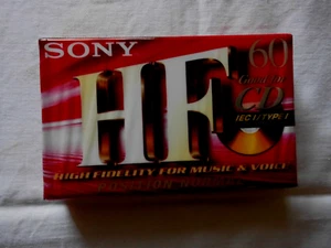 SONY HF60 Audiokassette IEC/TYPE I MC Kassette Tape neu versiegelt - Bild 1 von 2