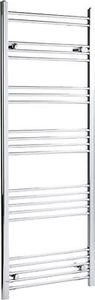 Dual Fuel Heated Towel Rail Chrome Designer Flat Manual Electric 1600 x 600mm - Picture 1 of 7