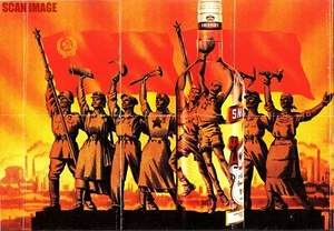 Werbung für SMIRNOFF Wodka Getränk 90er Jahre "Rote Russische Arbeiter" Printwerbung 720/45 - Bild 1 von 1