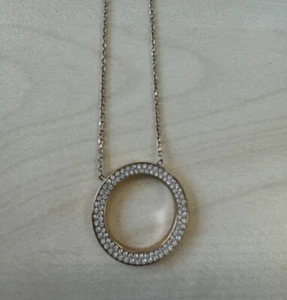 MICHAEL KORS Halskette mit Anhänger integriert MK Kette Farbe: silber, fast NEU - Bild 1 von 6