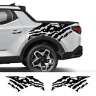 2x Graphics Distorted Stripe Car Sticker For Hyundai Santa Cruz 2022 Trunk Decal