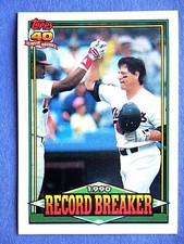 Carlton Fisk (Record Breaker) #3 Topps 1991 Baseball Card (Chicago White Sox) VG