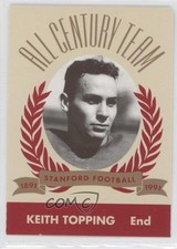 1991 Pepsi/Togo's Stanford Cardinal All Century Team Keith Topping