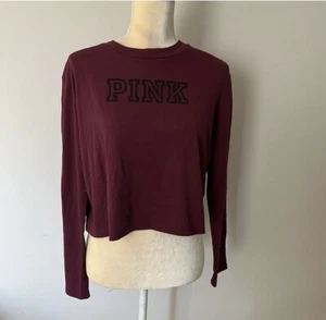 Victoria Secret Langarm-T-Shirt PINK weinrot Größe XS - VSP2 2022 ** - Bild 1 von 5