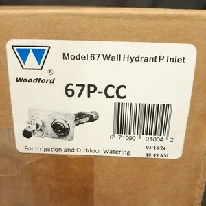Woodford Model 67 Wall Hydrant P Inlet 67P-CC 3/4MIP X 1/2FIP Freezeless W/ Key - Picture 1 of 24