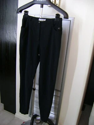 Vintage 90s Gianni Versace Black Stretch Pants - Size 40 / 4 ... 'RARE' Foto 1 de 4