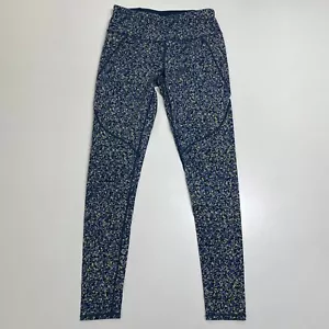 Sweaty Betty The Power Leggings Damen S blau gelb geometrisches Muster Taschen Stretch - Bild 1 von 13