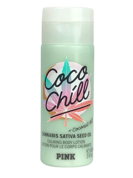 VICTORIAS SECRET PINK COCO CHILL CANNABIS OIL + COCONUT OIL BODY LOTION 3 oz New - Image 1 of 1