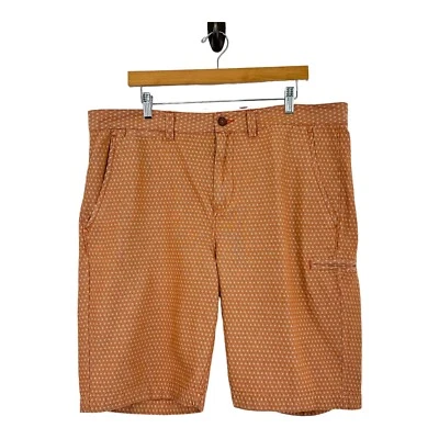 Pantalones Cortos Carbon 2 Cobalto Para Hombre 100% Algodón Frente Plano Talla 38 Naranja Silenciado Estilo 122026 Foto 1 de 4