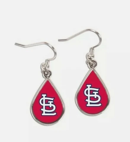 Women's WinCraft St. Louis Cardinals Teardrop Dangle Earrings Cover