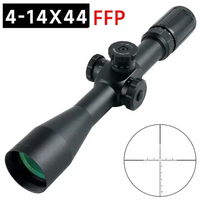 HOT 4-14x44 FFP Rifle Scopes Glass Etched Reticle Cross-Hair Sights Optics - Image 1 of 4
