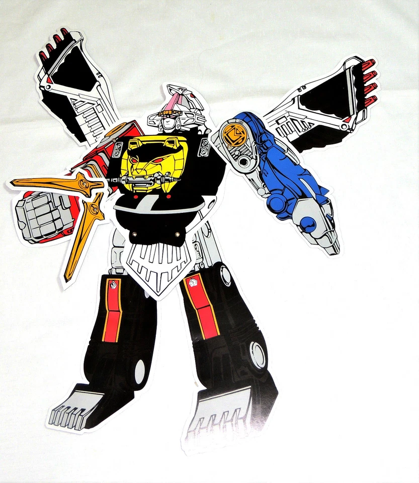 1995 Saban Power Rangers Paper Art Jointed Cutout Factory