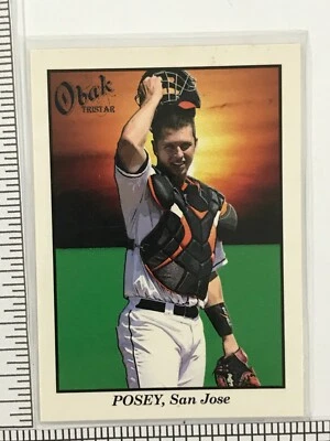 Tarjeta de novato Buster Posey 2009 Tristar Obak #23 Pre 2010 Gigantes de San Francisco Foto 1 de 2