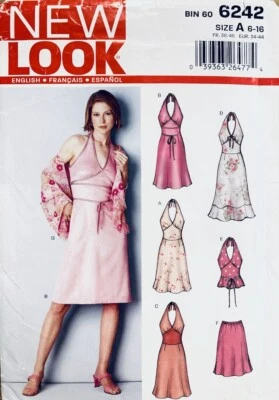 New Look Sewing Pattern 6242 | Misses Dress, Top, Skirt & Shawl | Sizes 6 - 16 - Image 1 of 2